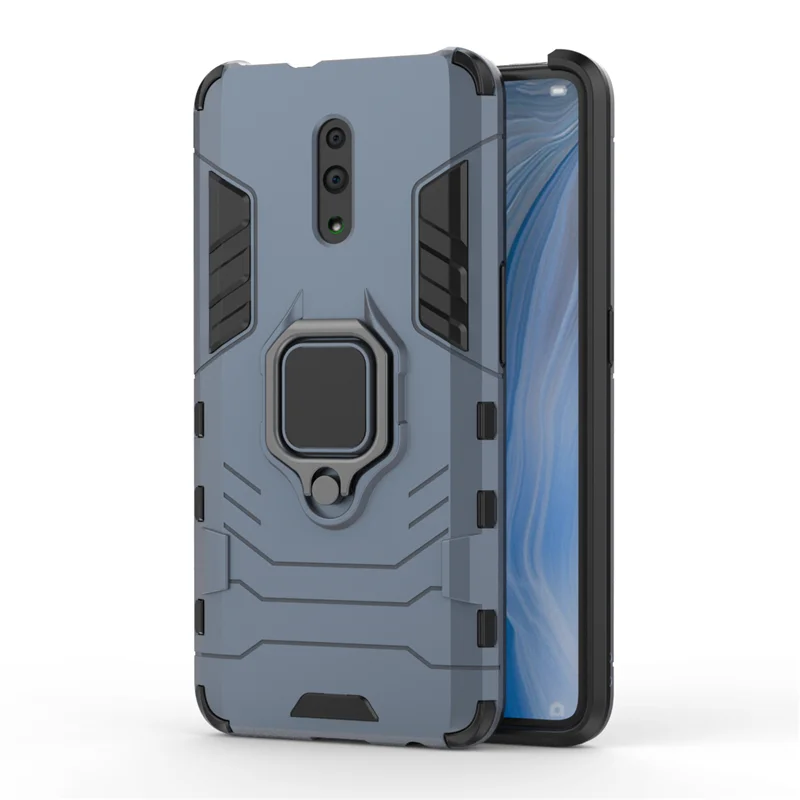 Armor Metal Ring Phone Shell For OPPO Reno 2 2Z 5G Z 2F K3 A1K A11X Realme X 3 5 Q XT X2 Pro A92020 Shockproof Cover Soft Case |