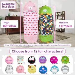 Saco de dormir de dibujos animados para niños, manta mullida de Navidad, muñeco de peluche, pijamas de bebé, pijamas de unicornio, regalo de cumpleaños