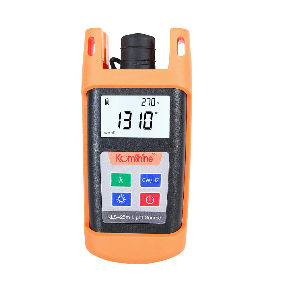 Komshine FTTH оптический волоконный источник света KLS 25M S 1310/1550nm одиночный режим с 2 5