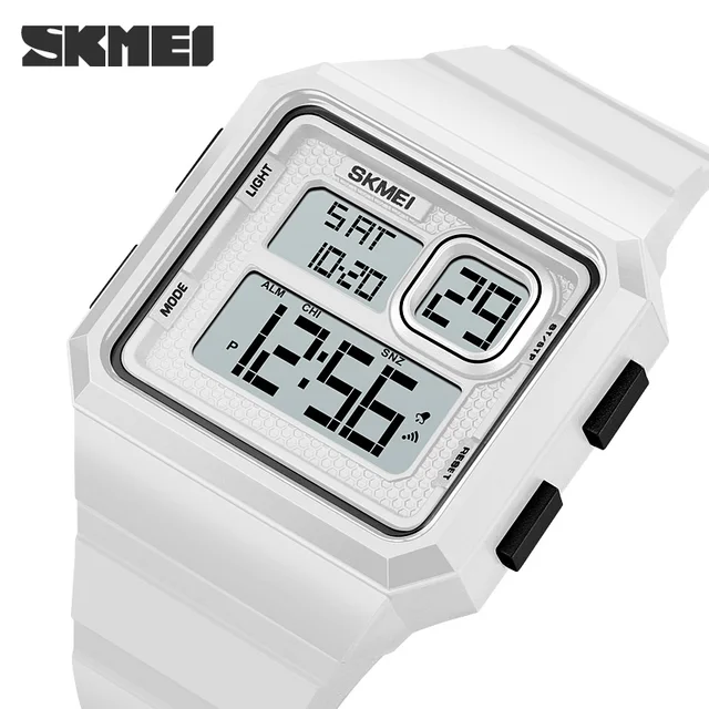 SKMEI reloj deportivo militar hombre, cronógrafo Digital con pantalla LED, alarma, resistente los golpes, resistente al agua|Relojes deportivos| - AliExpress