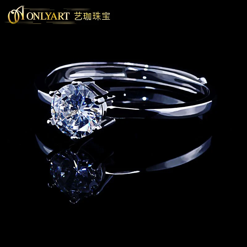 

Sterling Silver Adjustable Ring 100% Silver 925 Stone Simple Rings Lady Design Jewelry New Arrival OnlyArt Jewelry