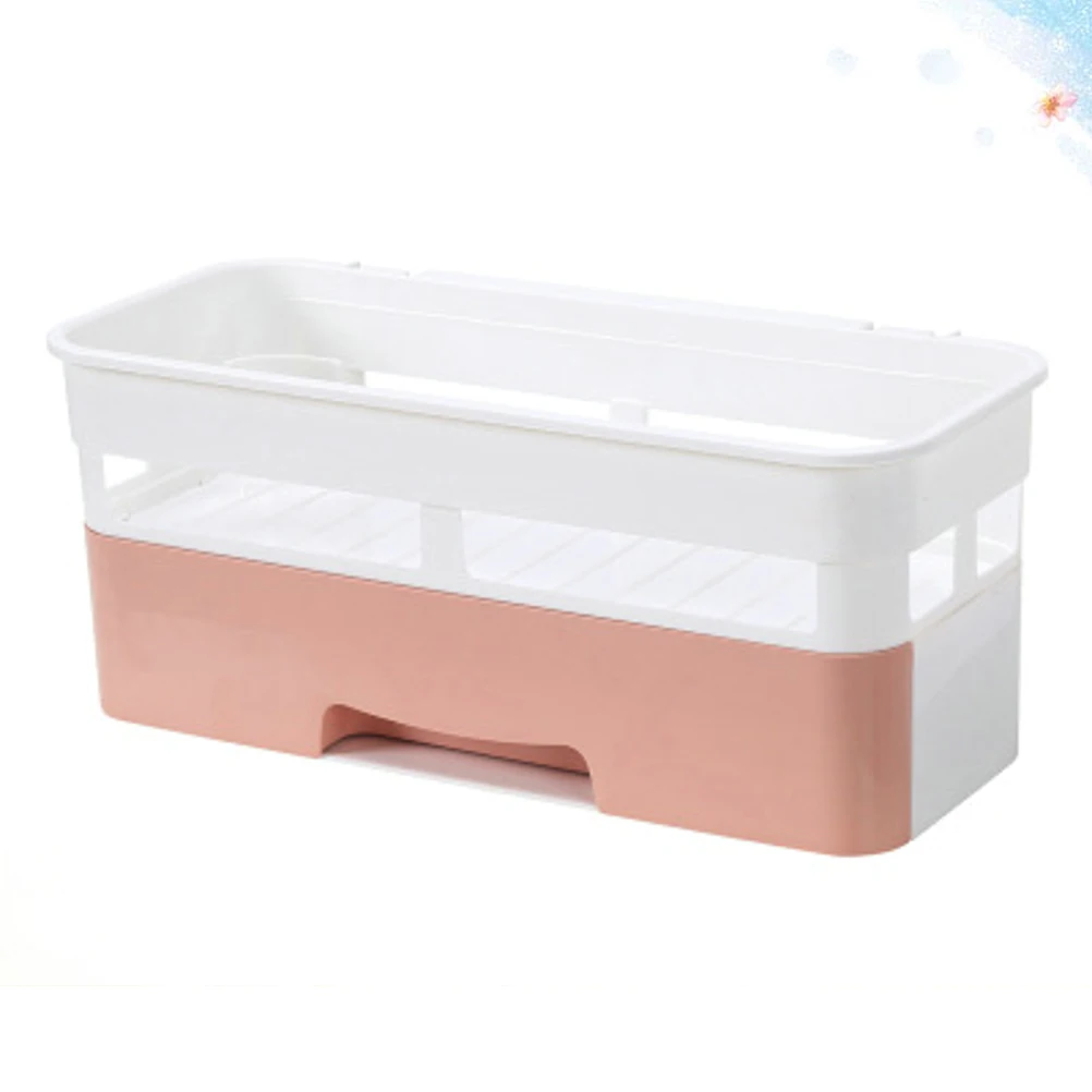 Plastic Bathroom Storage Rack Strong Sucker Cosmetic Toilet Paper Storage Box For Closestool Bathroom Organizer Wall Rack A20