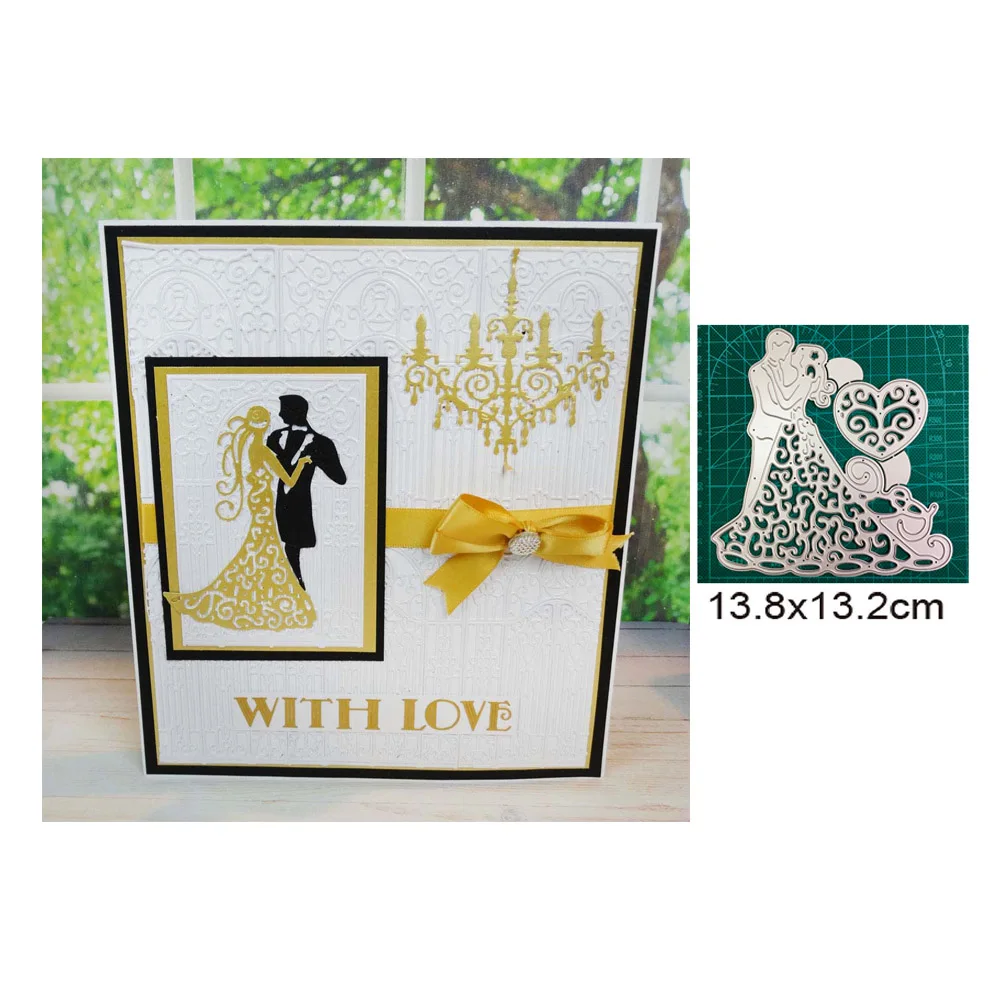 

wedding Couple Metal Cutting Die Stencil Template for DIY Embossing Paper Photo Album Card Making Scrapbooking Dies Cut