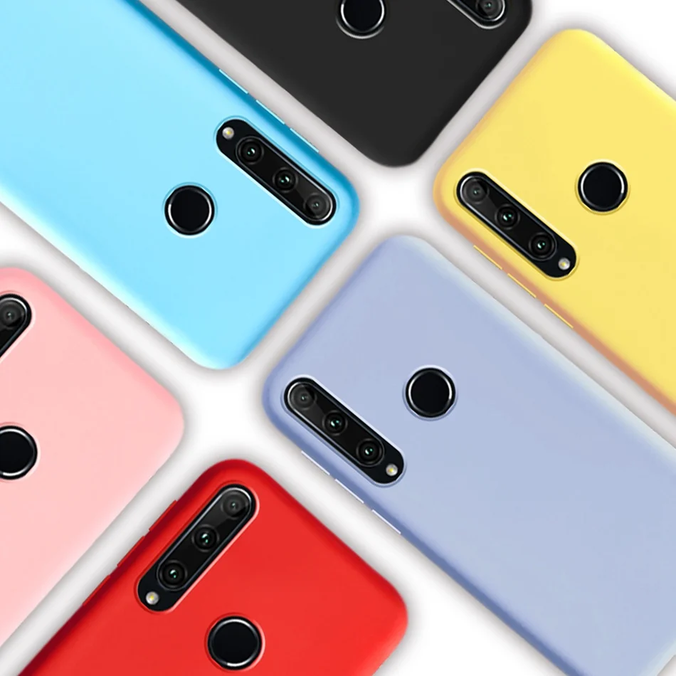 Чехол для Honor 10i 10 тонкий мягкий силиконовый чехол карамельного цвета телефона