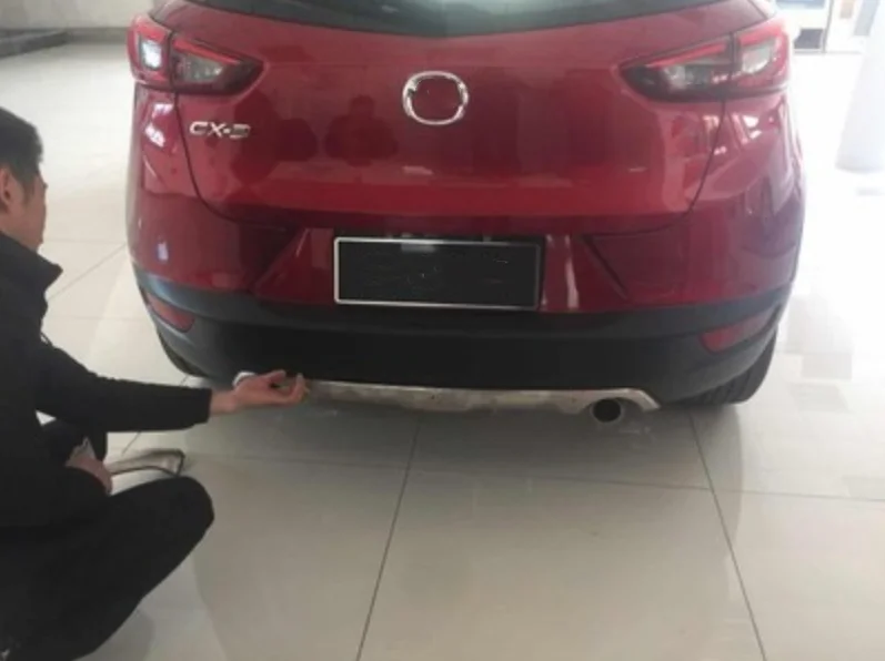 Защита переднего и заднего бампера из нержавеющей стали для Mazda CX-3 cx3