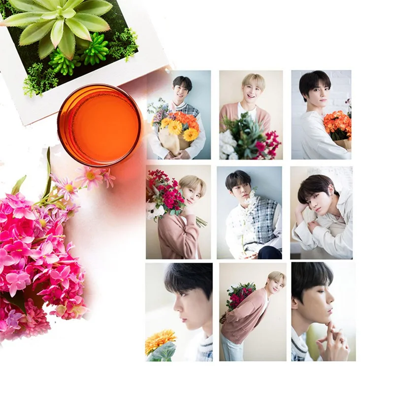 21 шт./компл. горячая Распродажа Kpop NCT 127 TaeyongJungwooDoyoung Lomo наклейка для фото карты липкая Фотокарта фанатская футболка с постером коллекция подарок