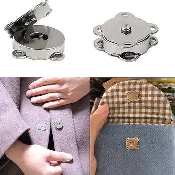 

20pcs Hand-sewn Plum Blossom Magnetic Buckle 15mm Plum Buckle Luggage Buckle Wallet Blossom Magnet Suction O3L0