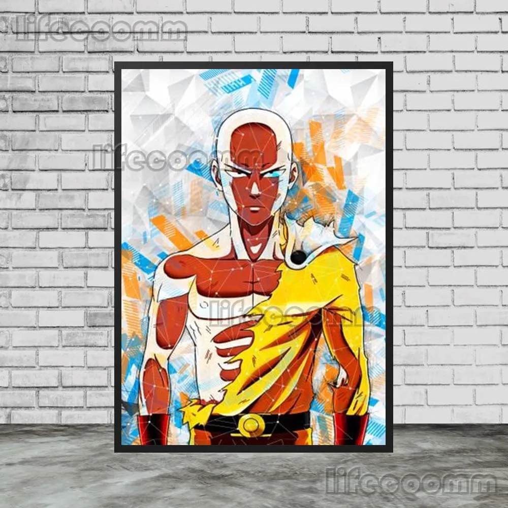 Classic Anime Tv Series Movie One Punch Man Cartoon Posters Canvas Painting  Wall Art Prints Pictures For Living Room Home Decor - Painting &  Calligraphy - AliExpress