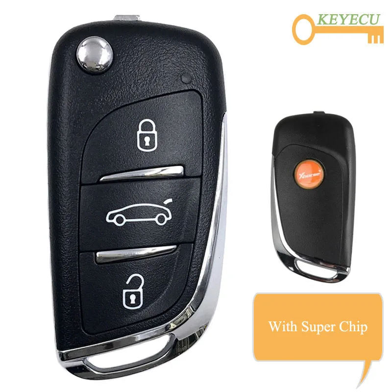 Супер удаленный ключ KEYECU XHORSE для DS стиля 3 кнопки VVDI мини инструмент VVDI2 Supermodel