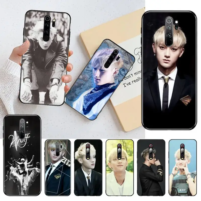 Мягкий черный Чехол CUTEWANAN Exo Tao для телефона Redmi Note 8 8A 7 6 6A 5 5A 4 4X 4A Go Pro Plus Prime |