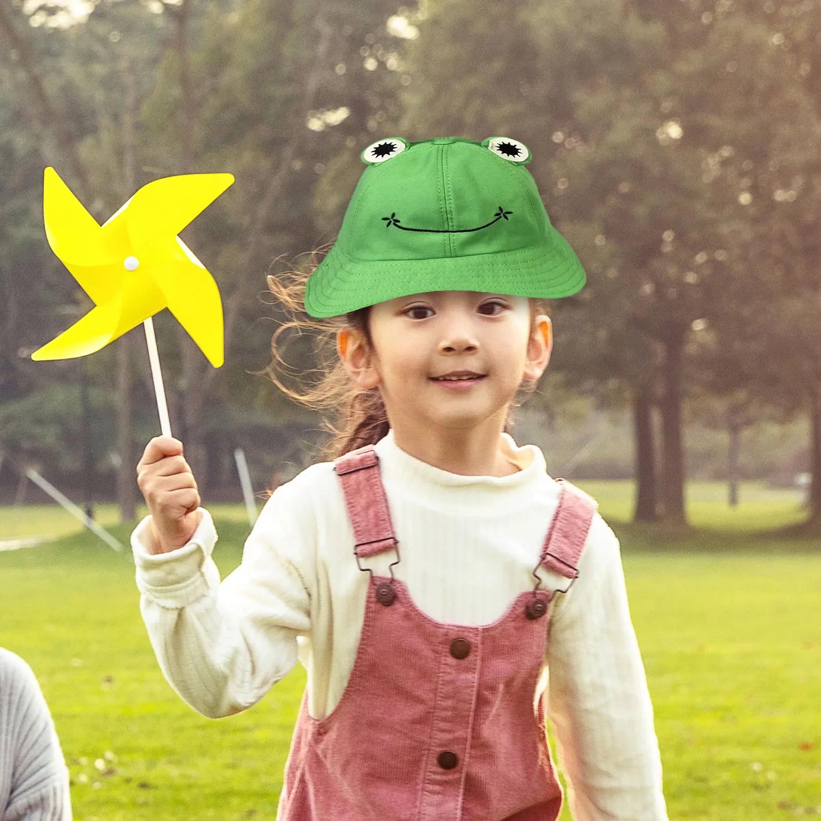 Cute Frog Bucket Hats, Wide Brim Cotton 