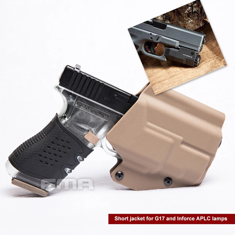 FMA G17S с SF легкий Подшипник кобура пистолет короткая куртка для G17& Inforce APLC свет страйкбол тактическое оборудование 1327