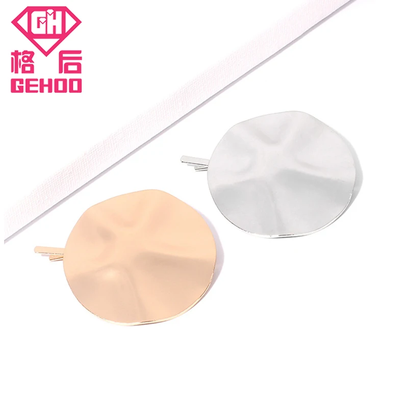 

GEHOO Fashion Exaggerated Concave and Convex Geometric Metal Hair Clip for Women Wavy Side Grips Hair Styling Accessories