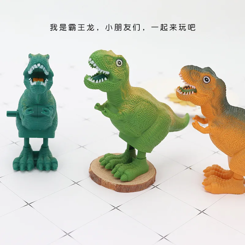 On Dinosaur Prizes Plastic Jumping Spring Children Toys Small Animal CHILDREN'S DAY Children Section Unisex