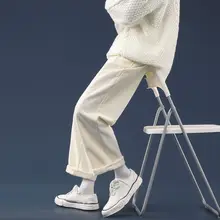 

Off White Pants Men's And Women's couples Neutral Loose Casual Straight Dad Wide Leg The New Listing Fashion trend