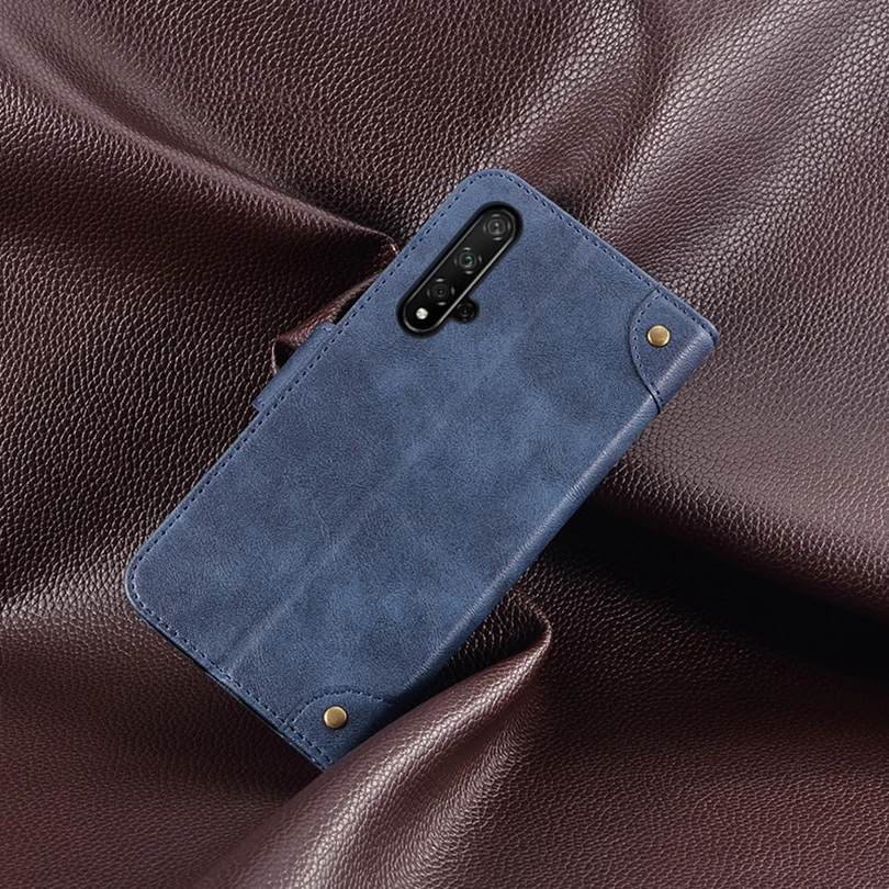 Чехол-кошелек для honor 20 Кожаная Обложка для книг противоударный Магнитный флип-чехол для huawei honor 20 корпус ТПУ Силиконовая задняя крышка