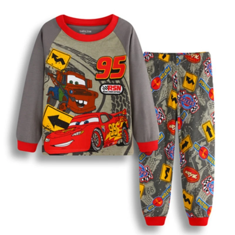 New Arrival Baby Boy Pajama Set Children Pyjama Fille Enfant Pijama Cartoon Spiderman Dinosaur Kid Girl Sleepwear Clothing Sets classic children's nightgown Sleepwear & Robes