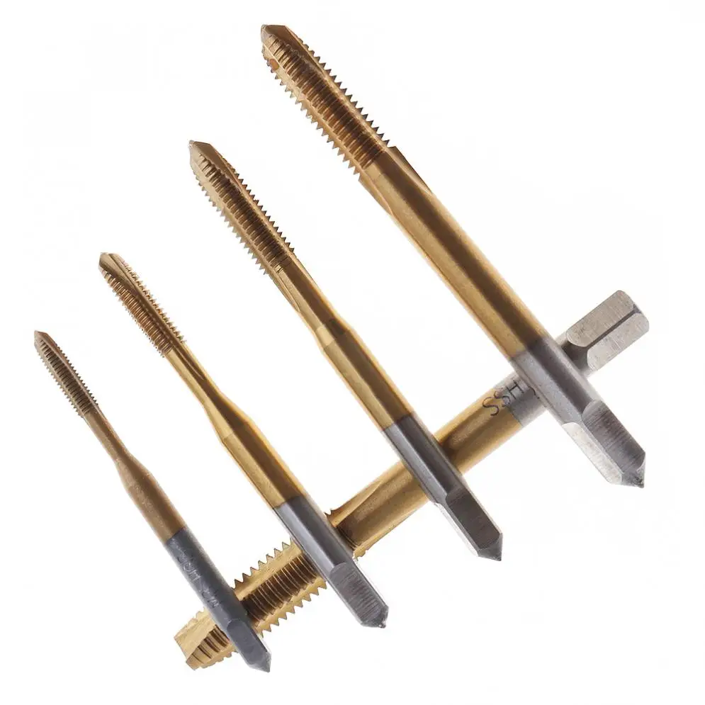 5 шт. титановый кран и штамповочный набор Метрическая машина сверлильные краны с