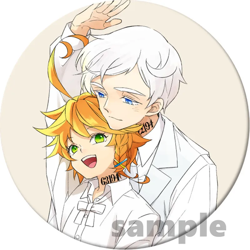 Anime The Promised Neverland Brooch Pin Cosplay Badge  For Clothes Backpack Decoration Children's gift B008 anime cosplay female Cosplay Costumes