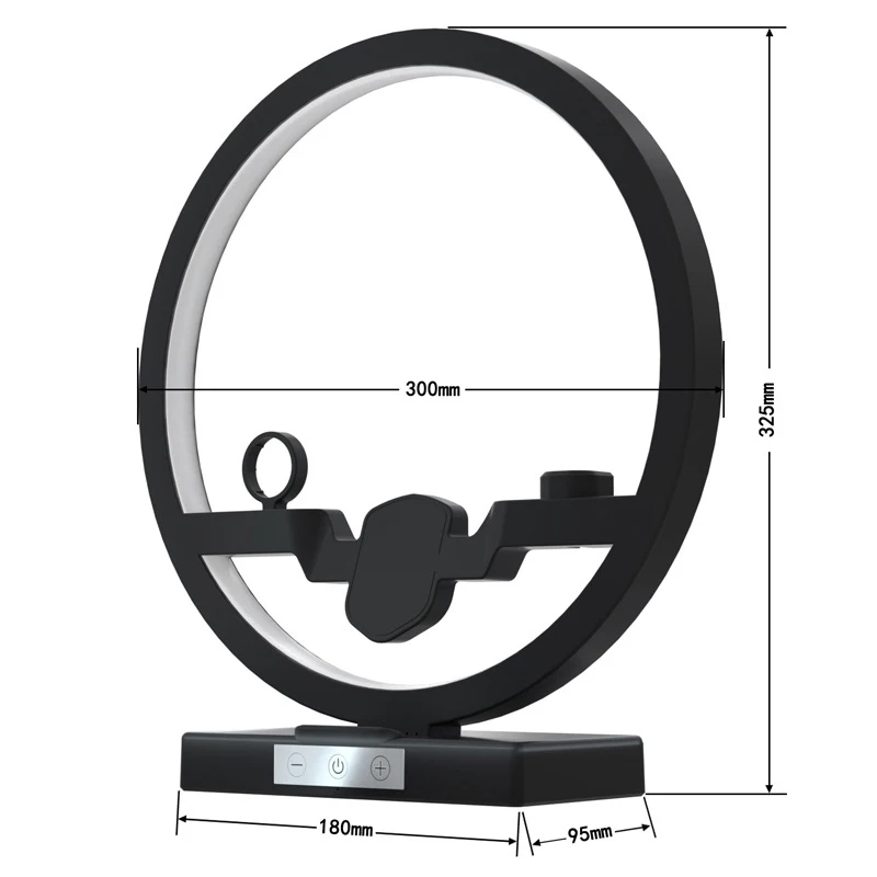  4 in 1 Qi Wireless Charger For iPhone Xs Smasung S10 S9 Plus with LED Light Fast Charging Stand For - 4000333566504