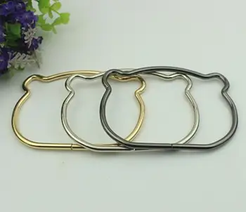 

(10pcs/lot) factory wholesale luggage handbag hardware accessories multi-color cat head shape handle
