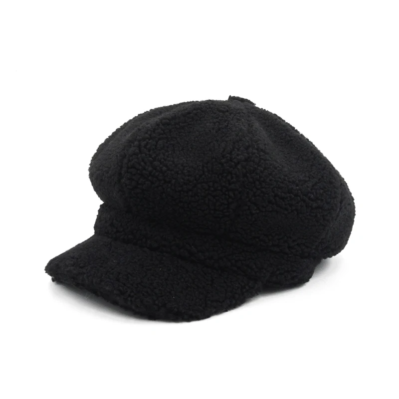 

2019 New Autumn and Winter Unisex Outdoor Casual Personality Retro Newspaper Cap Octagonal Cap Men and Women Soft Newsboy Hat