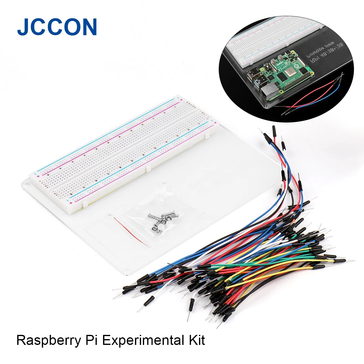 Per Raspberry Pi 3 Breadboard Montaggio Kit Piastra Esperimento Prototipo Piastra Esperimento + Breadboard + 65Pcs Cavo Jumper Per Rpi 3B +