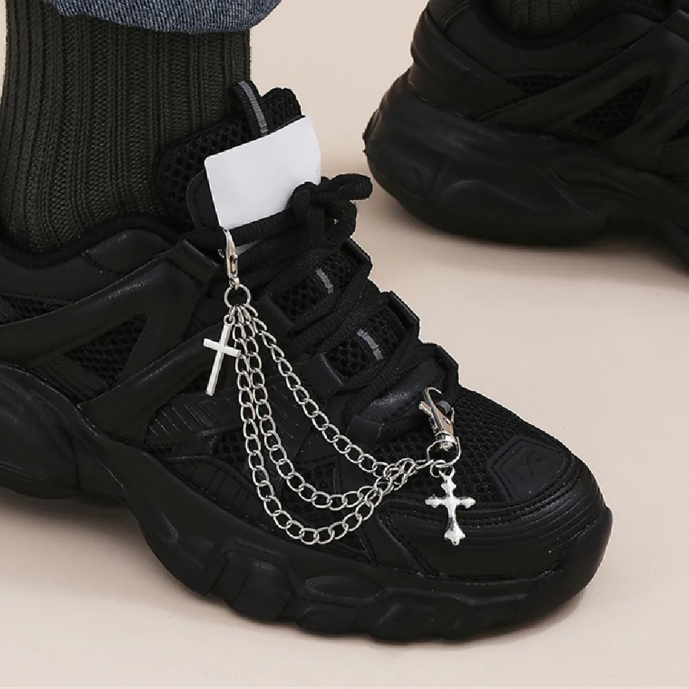 Cosysail Charm Cross Tassel Pendant Boot Shoe Chain Jewelry for Women Unisex 2022 Trendy Sports Shoes Chain Party Jewelry Gift