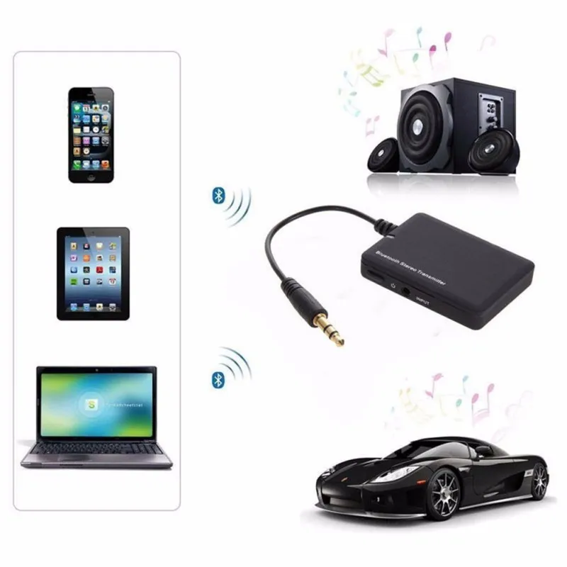 Беспроводной Bluetooth приемник для аудио hi-fi и в автомобиле использует 3,5 мм AUX вход Jack k5