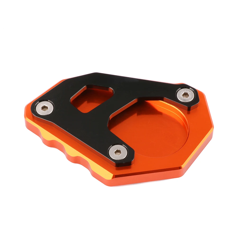 Мотоциклетная ножная боковая подставка с поддержкой Расширительная плата Kickstand для KTM 1190 Super R 14-17 1090 Super R 17-18 1290 Super R 15-17 - Цвет: Оранжевый