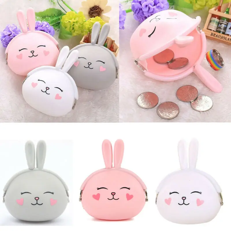 Бренд для женщин девочек Kawaii Мультфильм Силиконовые Желе маленький бумажник для денег кошелек подарок для детей