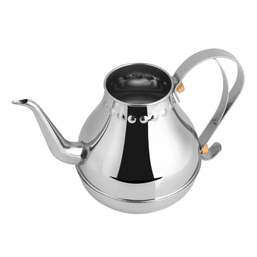 1.2L чайник из нержавеющей стали, гусиная шея, для заваривания кофе, капельный чайник, фильтр для заваривания чая, комнатный кофейник, капельный чайник, китайский чайный набор кунг-фу