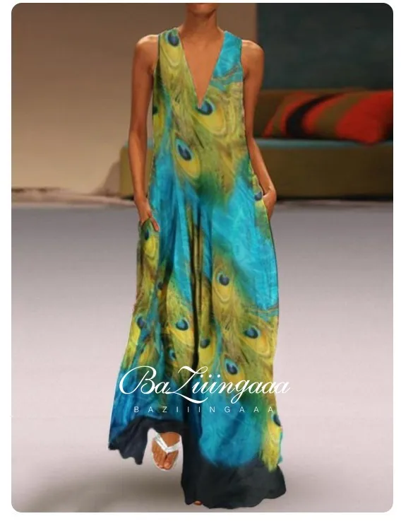 

BAZIIINGAAA Luxury 2020 Party Elegant Woman Evening Gown Plus Size Slim Printed Long Evening Dresses Suitable for Formal Parties