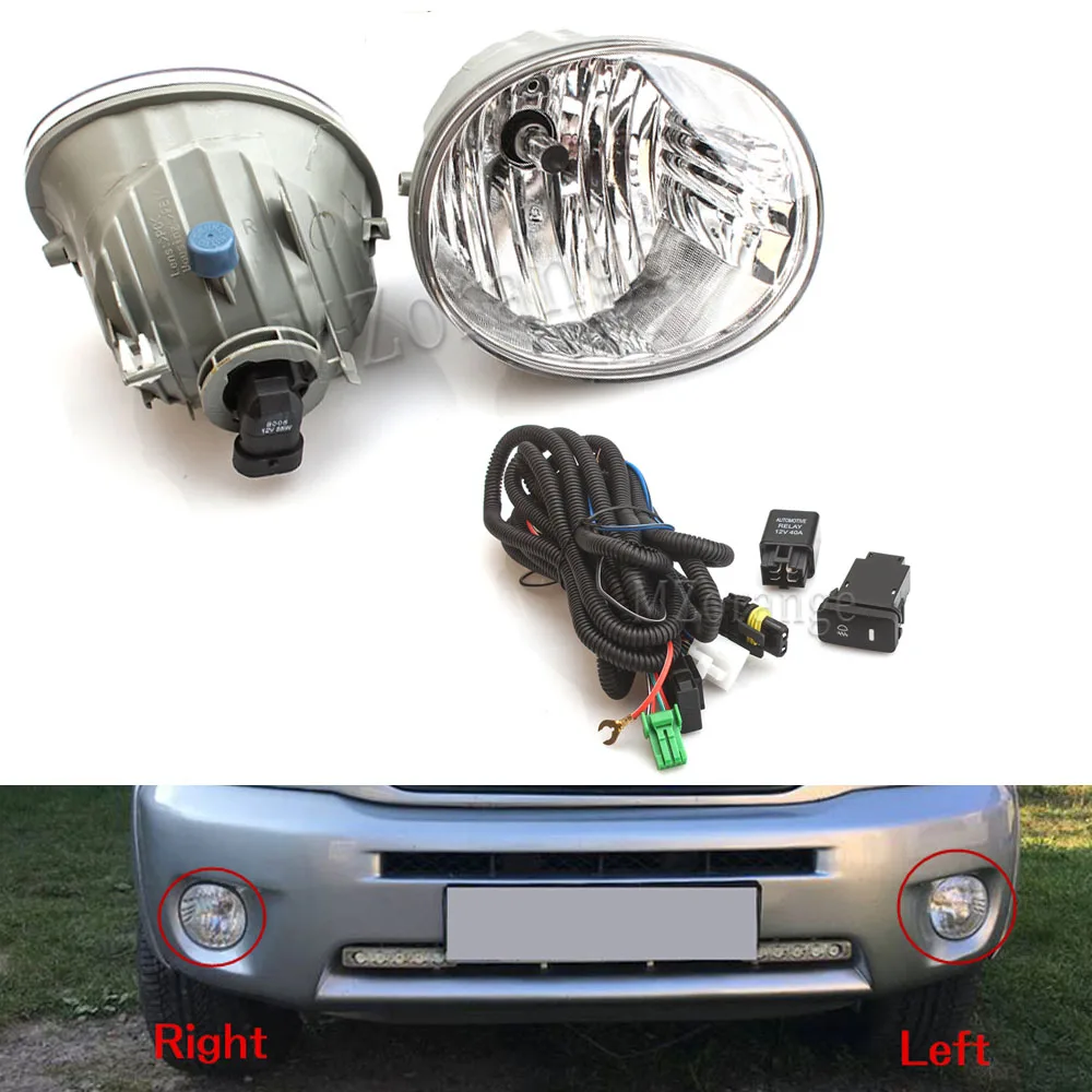 Передняя противотумансветильник РА для Toyota RAV4 2004 2005 галогенная лампа с проводом