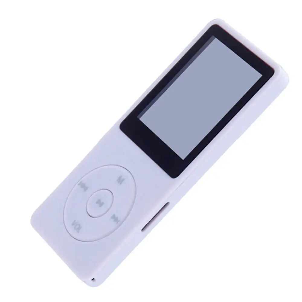 Ультратонкий MP3-плеер колонки может воспроизводить 80H Lossless портативный walkman с радио FM Запись Hi-Fi Musik плеер - Название цвета: White 4G