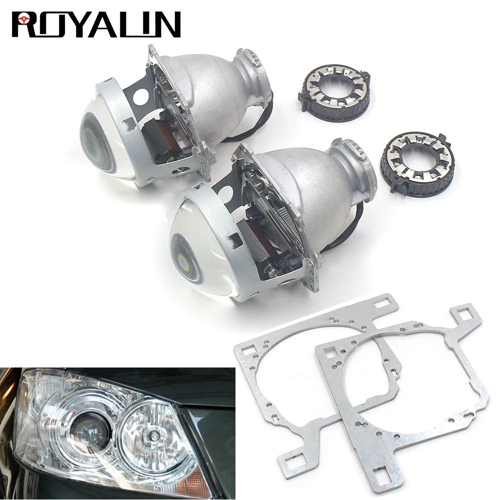 

ROYALIN For Toyota Pre-facelift Camry Aurion Prestige XV40 06-08 Headlight Lens Bi Xenon Hella 3R G5 Adapter Framework Projector