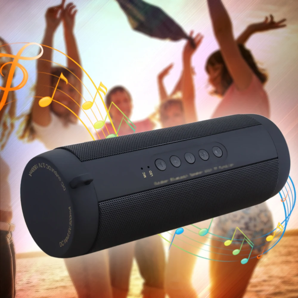 T2 динамик Bluetooth водонепроницаемы переносной динамик открытый мини Колонка коробка поддержка колонок tf карты FM стерео колонки Hi-Fi черный