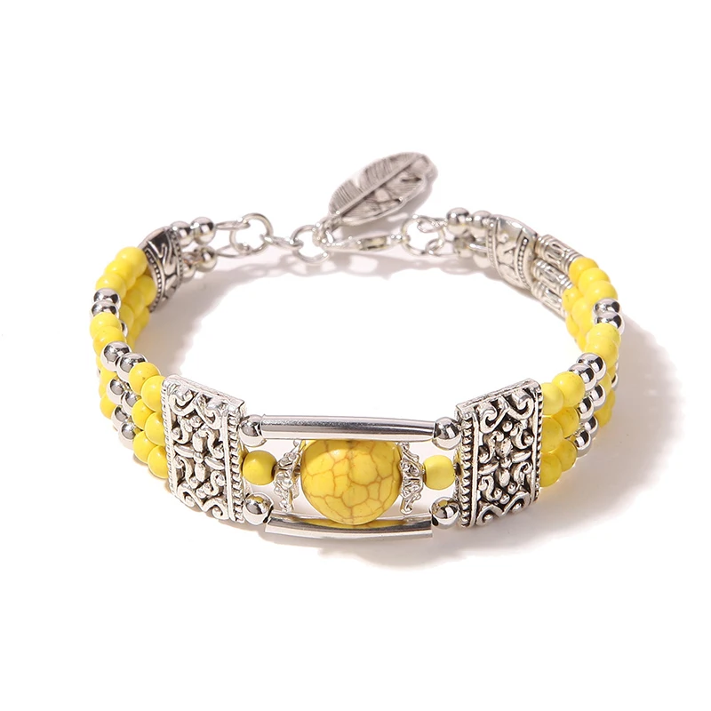 Bracelet Jewelry Natural Stone Bohemian For Women