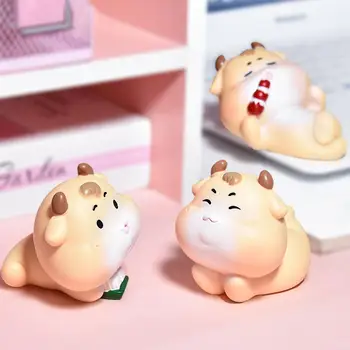 

Home New Year Ox Zodiac Ornament Model Cake Baking Decoration Car Pendan Ornament Gift Car Interior Accessories Desktop Decor