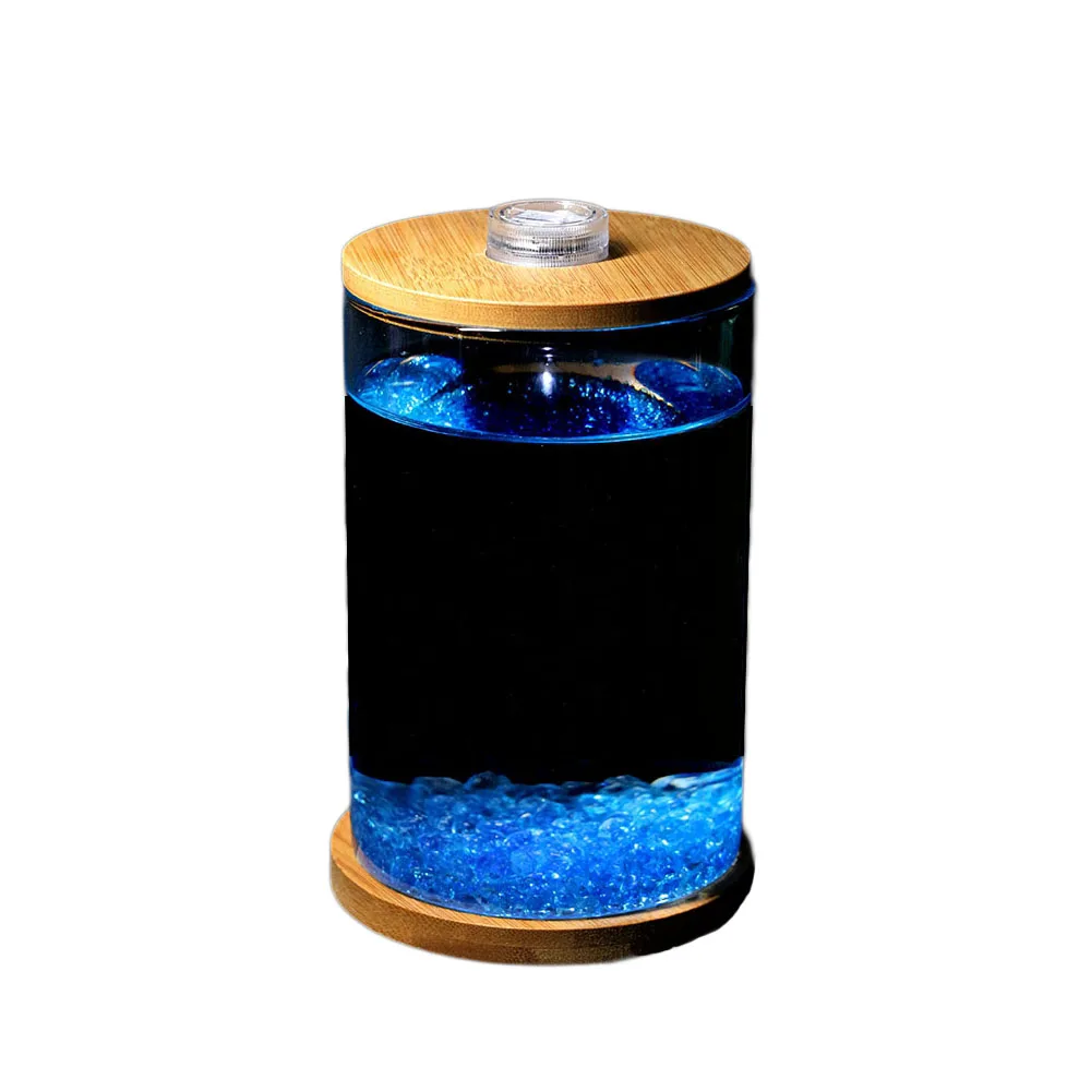 Dou Fish Tank Office Desktop Creative Microview Mini Small Glass Tropical Fish Tank Aquarium Ecological Bottle Aquarium Tank
