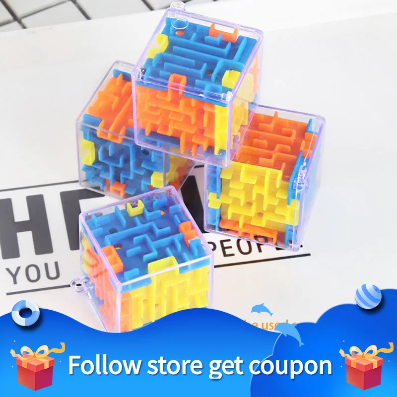 Maze Square 3D Magic Cube Puzzle Creative Children Educational Toys Unraveling Release Stress Fidget Gifts For Kids aki sauce magic series hand book ins retro release type this student girls children s notebook