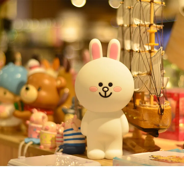 Cheng Pin чехол для карандашей с мультипликационным принтом Kawaii милый силиконовый коричневый Медведь Кролик 3D Сумка для карандашей детские игрушки подарки детский Декор