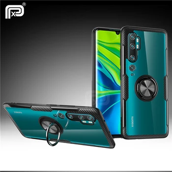 

For Xiaomi Mi Note 10 Plus Case Transparent Acrylic & Soft Silicone Bracket Phone Cover For Xiaomi Mi Note 10 CC9 Pro MI 10 Pro