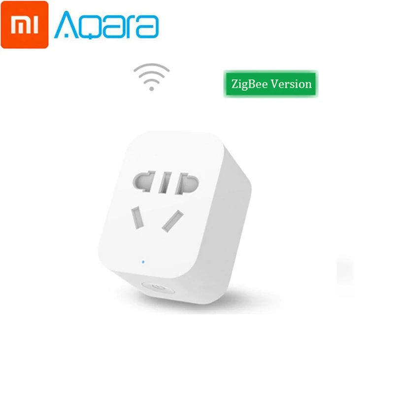 Mi zigbee socket Xiaomi Aqara кондиционер партнер шлюз Zigbee Wifi умный дом автоматизация наборы умная розетка датчик температуры и влажности - Цвет: Mi zigbee socket