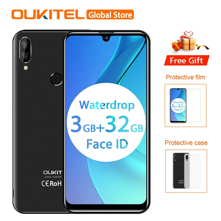 Смартфон OUKITEL C16 Pro 32 Гб 3 оперативной памяти отпечаток пальца 2600 мА*ч