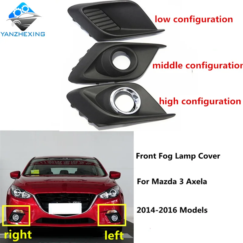 Автомобильный противотуманный бампер, противотуманный светильник, крышка для Mazda 3 Axela, противотуманная фара, BKD1-50-C11 BKD1-50-C21