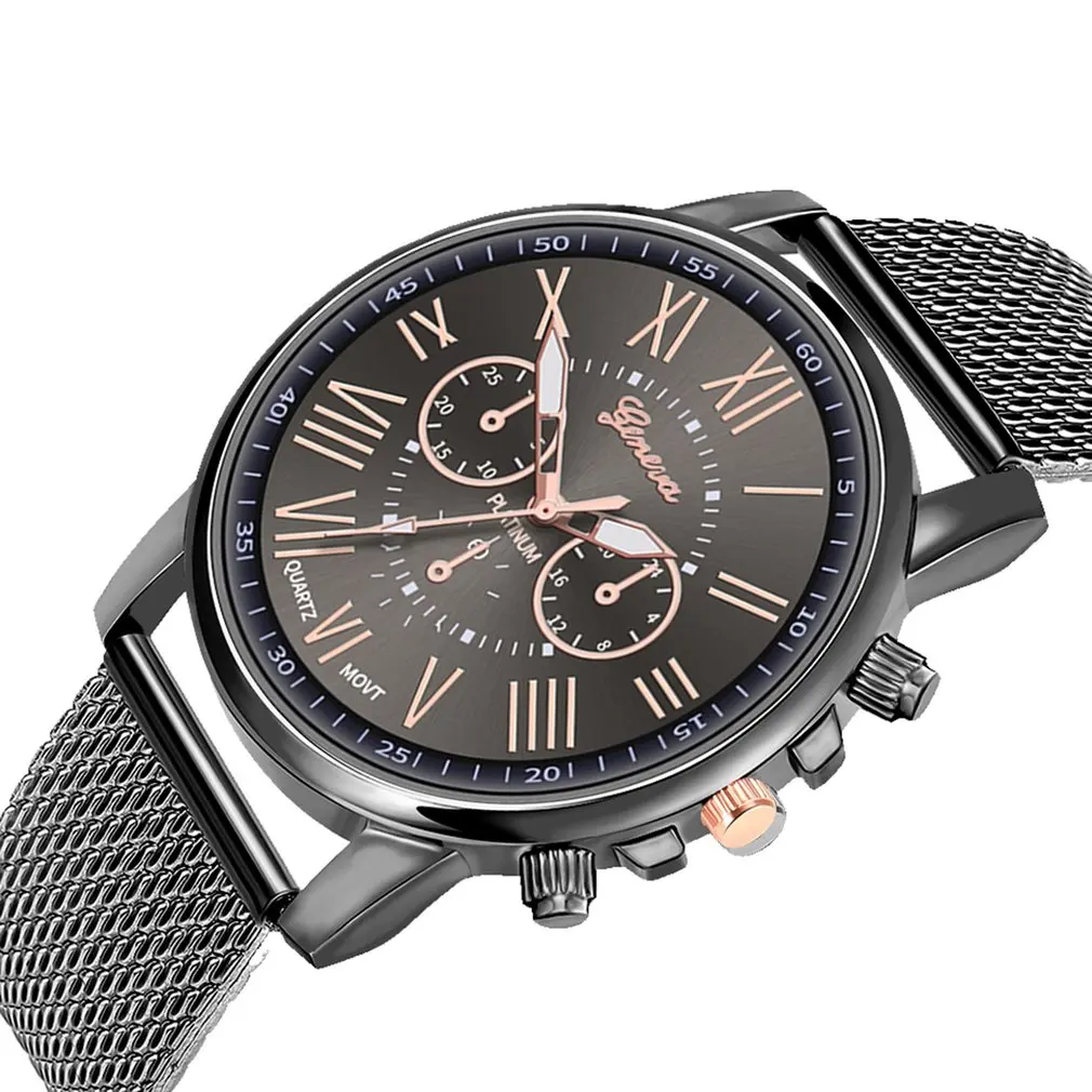 ZA36 Casual Fashion Ladies Quartz Watch Steel Mesh Band Quartz Watch Personality Wild Women Watch Best Gift