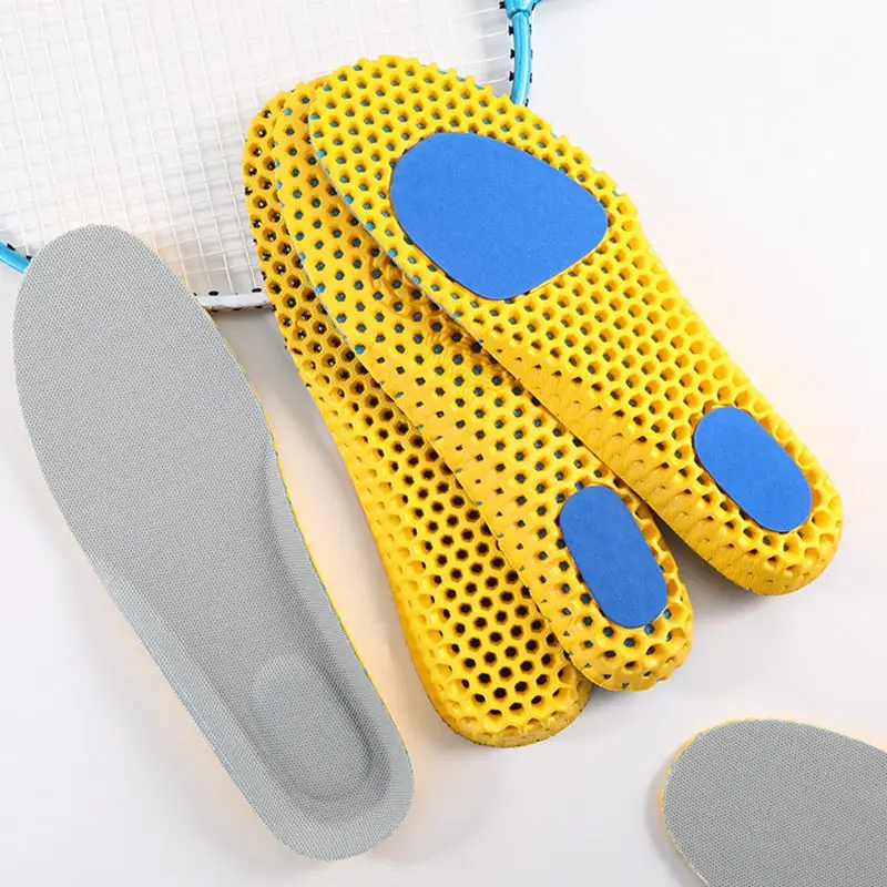 Memory Foam Insoles For Shoes Sole Mesh Deodorant Breathable Cushion Running Insoles For Feet Man Women Orthopedic