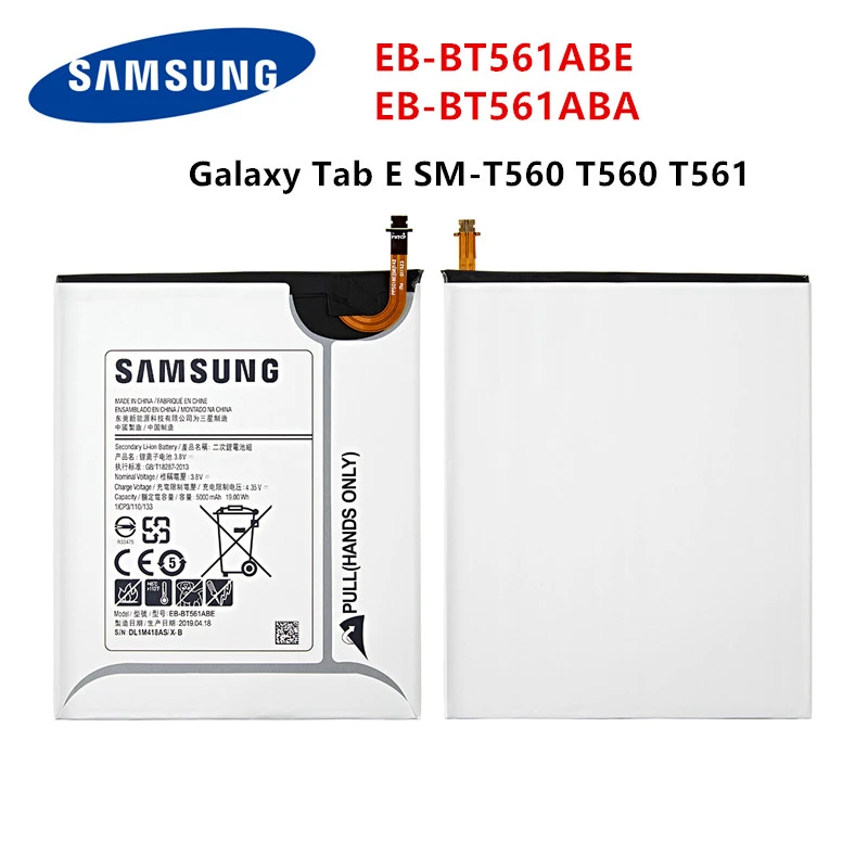 battery powered phone charger SAMSUNG Orginal Tablet EB-BT561ABE EB-BT561ABA 5000mAh Battery For Samsung Galaxy Tab E T560 T561 SM-T560 Tablet Battery portable phone battery