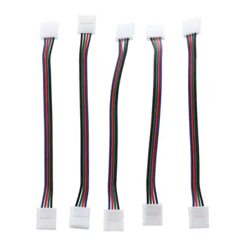 

Fashion5pcs LED PCB Connector Adapter 4 Pin ifor 5050 Monocolor and RGB Strip 10mm wide